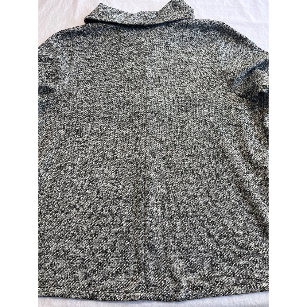 Lane Bryant Cowl Neck Boucle Sweatshirt Womens sz 14/16 Black White Cozy Casual - Picture 7 of 13